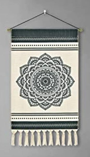 Bohemian Mandala Knit Tapestry