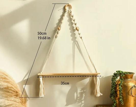 Bohemian Wall Hanging Single Shelf